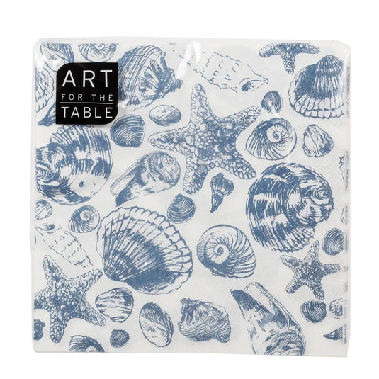 20-PC Shells Napkin, 2-ply, 13"x13" 18gsm, Ploybag