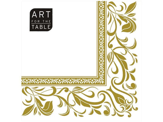 20-PC European Pattn Napkin, 2-ply, 13"x13" 18gsm, Ploybag