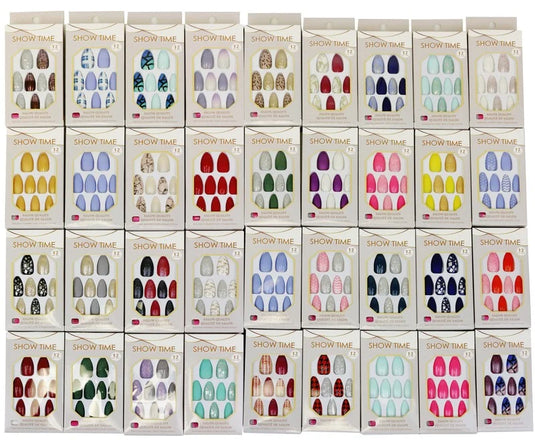 SHOWTIME POINTY NAIL COLLECTION W / GLUE