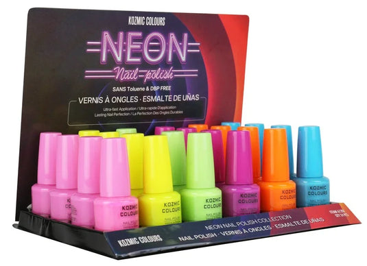 NEON NAIL POLISH PROMOTIONAL TRAY