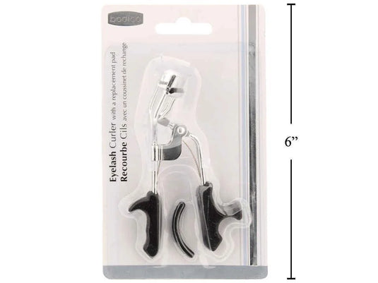 Bodico Eyelash Curler w/Spare Rubber Pad, b/c(HZ)