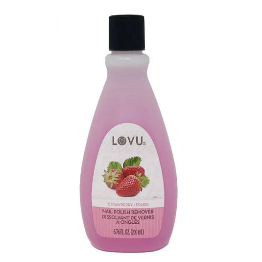 LOVU NAIL POLISH REMOVER 200ML STRAWBERRY