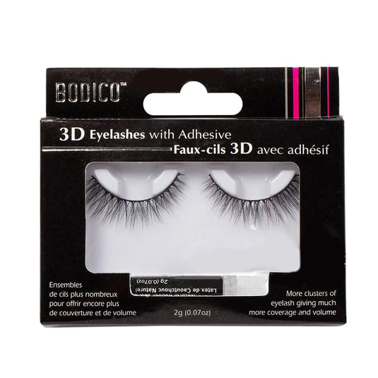 Bodico, 3D Doll Eyelashes with adhesive, col box