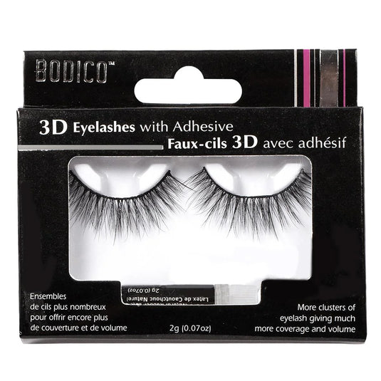 Bodico, 3D Barbie Eyelashes, with adhesive, col box