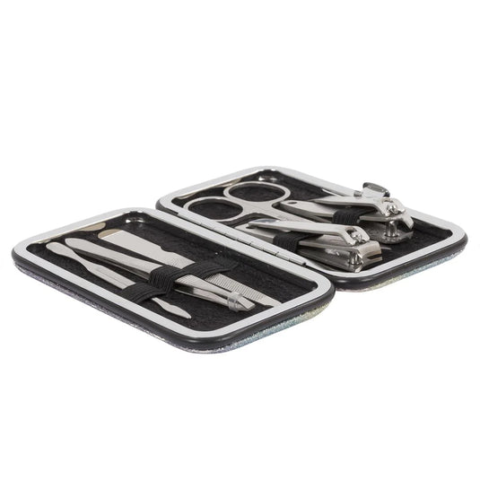 Bodico, 7-pc Glitter Manicure Set w Snap Case, glitter, w/box