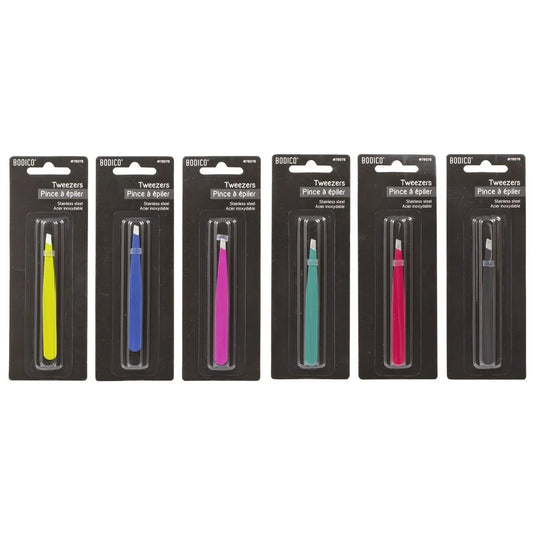 Bodico, Colourful Tweezers, rubber finish, 9.5cm, bc