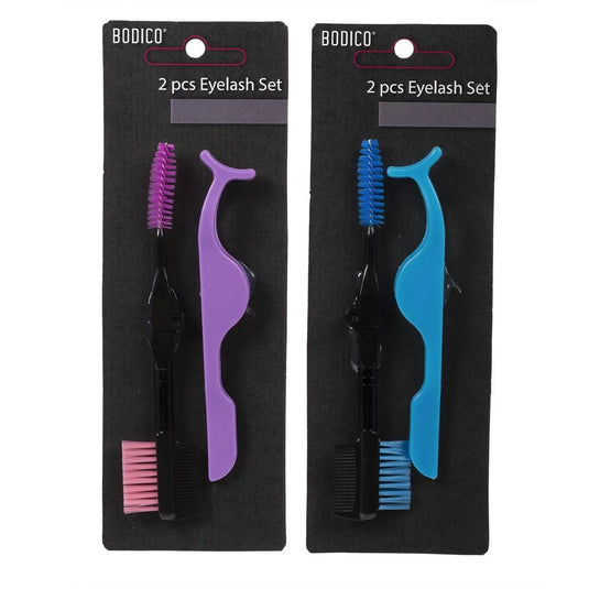 Bodico, 2pcs Eyelash Set tweezer spooly, blister