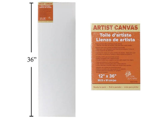 Time 4 Crafts 12x36"Artist Canvas shrink wrap