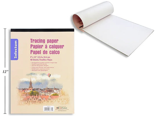 TRACING PAPER 9X12" 40 SHEETS