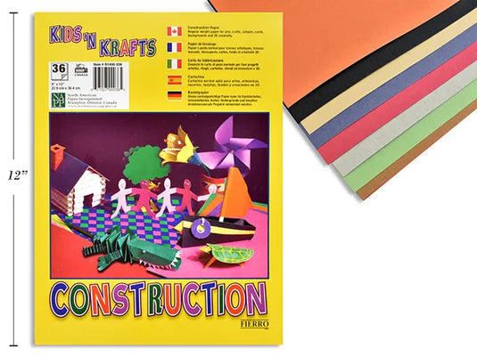 CONSTRUCTION PAPER PAD 9X12" 36 SHEETS