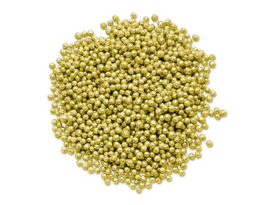 Craft Decor: 5mm Mini Glitter Deco Balls 25g (0.88oz) Foam D) Gold