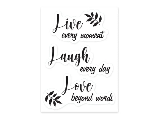 Craft Decor: 11.8"x15.75" 'Words To Live By..' Wall Art M) Live Every Moment..
