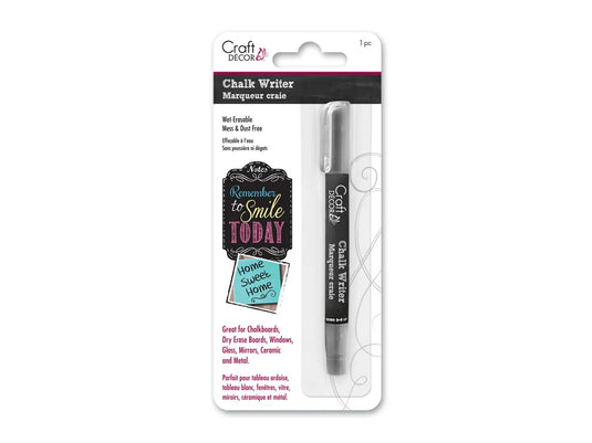 Craft Decor: Chalk Writer Blister-Carded J) Silver