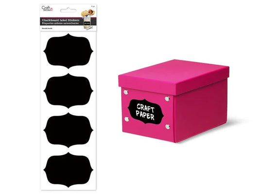 Craft Decor: 2.5"x3.75" Chalkboard Label Sticker A) Style #1