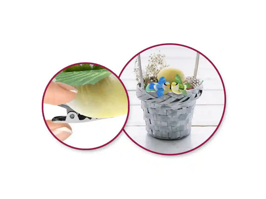 Craft Decor: 2.1"x3.8" Mini Flying Bird w/Gator Clip A) Green/Orange