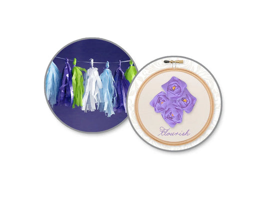 Craft Décor Ribbons & Trims: Poly-Satin 5/8" x 4yd Rolls B) Pastel