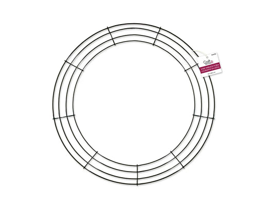 Wire Wreath Form: 16" Green 4-Ring
