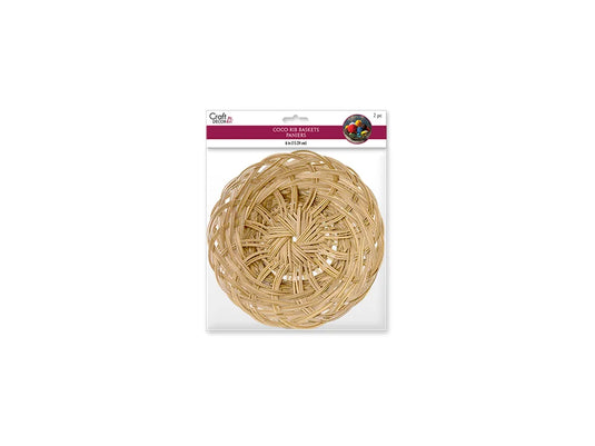 Coco Rib Basket: 6" Tray 2pc