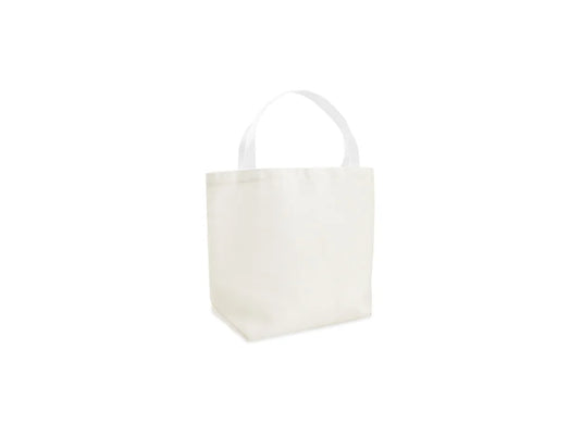Canvas Bag: 11.75"x8"x4" DIY w/Poly Braided Handle