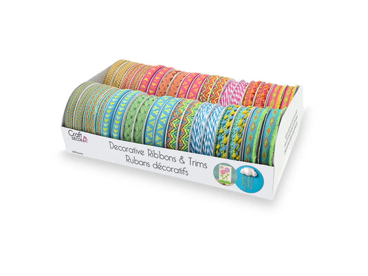Craft Décor Ribbons & Trims: Adornments 3yrd Rolls B) Fiesta