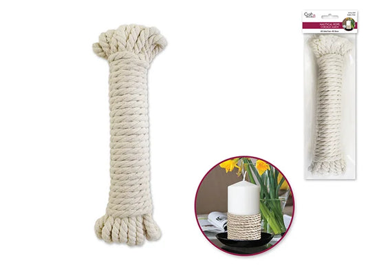 Craft Decor: Nautical Rope Cotton A) 6mm x 10m