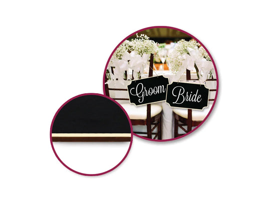 Craft Decor: Chalkboard Wall Plaque w/Jute Cord Hanger A) Rectangle Cut-Corners