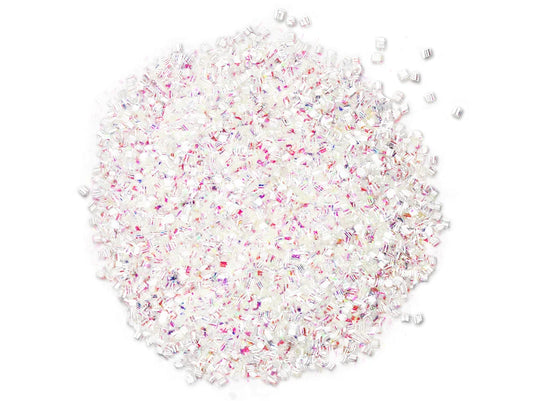 Glitter Craft: 20g Tube Confetti B) White Irridescent
