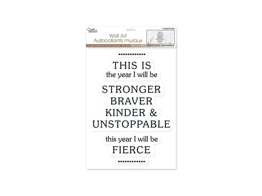 Craft Decor: 11.8"x15.75" 'Words To Live By..' Wall Art J) This is the Year..