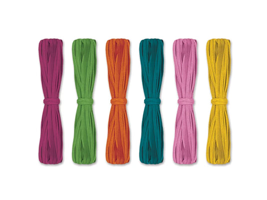 Jewelry/Craft Cord: Suede Look Asst x18m Fashion Collection