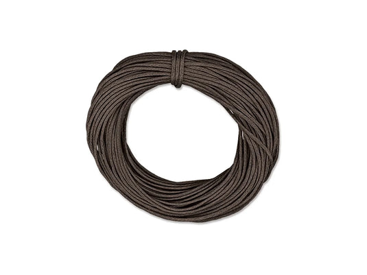 Jewelry/Craft Cord: 1mmx10yds Waxed Cord Round B) Dark Brown