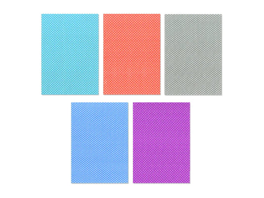 Fabric Craft: 6in x 8.25in Designer Swatches 10ct A5 D) Small Dot