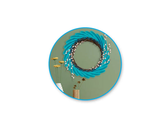 Feather Craft: 8" Goose Feathers x12 B) Blue