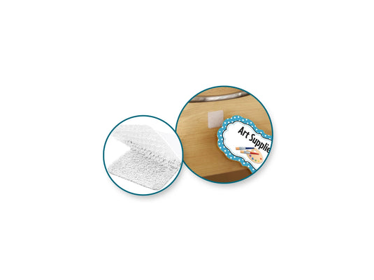 3D Hook & Loop Sticky Dots: 1/2" Square 42-pairs Dual-Adhesive