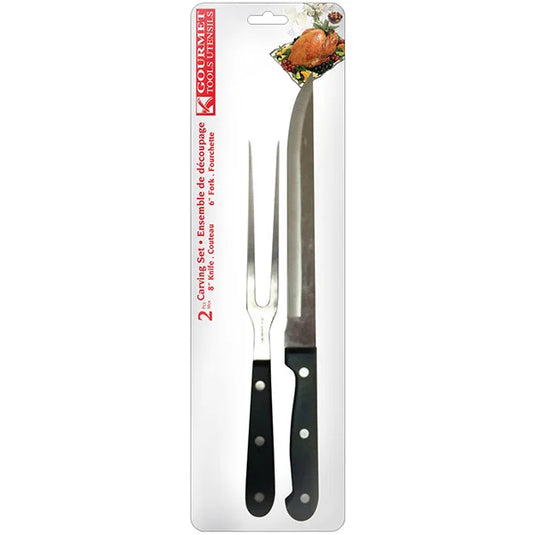 CARVING KNIFE SET WITH KNIFE & FORK