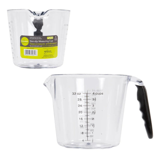 L. Gourmet 4-cup Measuring Cup w/ Non-slip Base &Soft Grip Handle