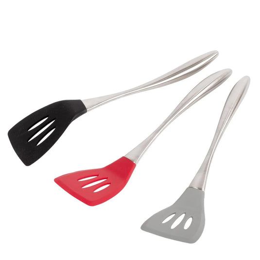 L.Gourmet Stainless Steel Silicone Slotted Turner,  t.o.c.(CP)