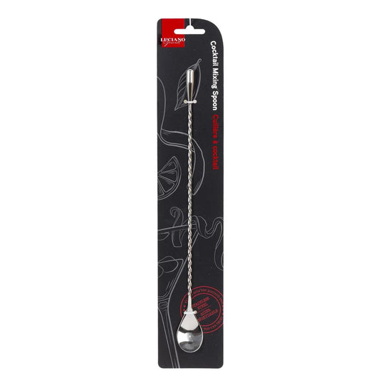 L.Gourmet, 11.75"L Cocktail Spoon, Stainless Steel, t.o.c.
