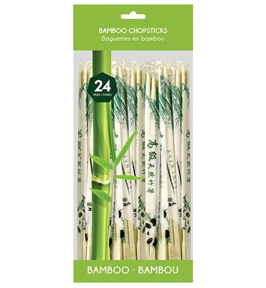 BAMBOO CHOPSTICKS 24PK