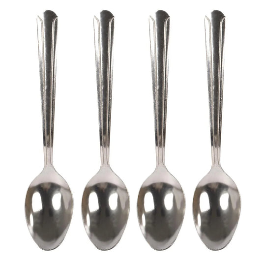 Luciano 4-pc Dlx. S/S Teaspoons, header (HZ)