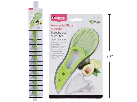Luciano Avocado Cutter, b/c, 12/clip strip (HZ)