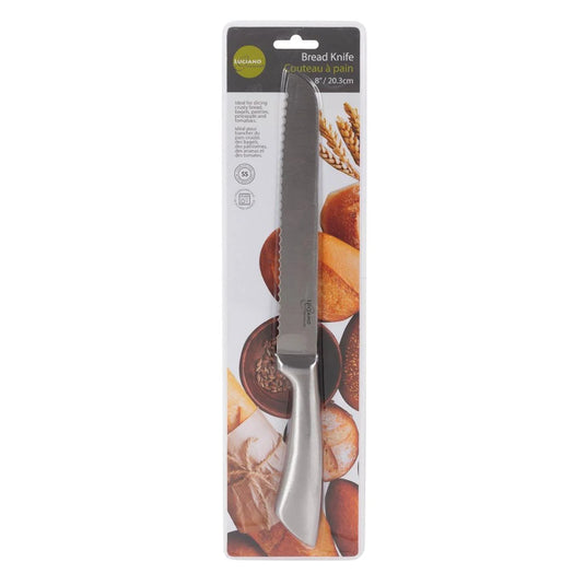 L.Gourmet 8" Bread Knife, Stainless Steel, clamshell