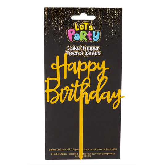 Acrylic Birthday Cake Topper happy birthday