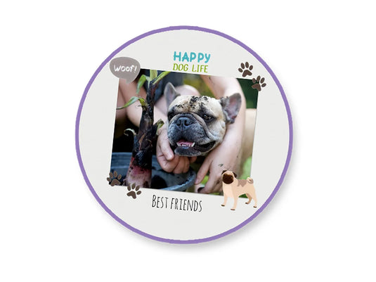 Paper Craft Stickers: 3.9"x6.9" Clear PET A) Dog Life