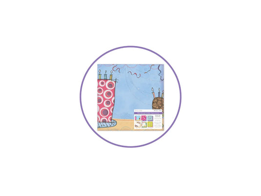 Cardstock: 12"x12" Glitter Embossed Dble-Sided 5eax6styles C) Happy Birthday