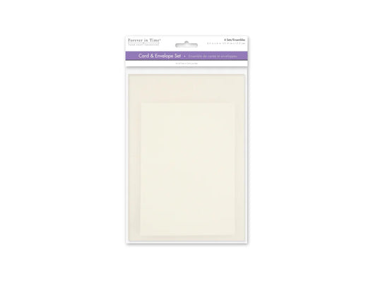 Cardmaking: 4.5"x6" Cards + Envelopes 6sets A6 A) Cream