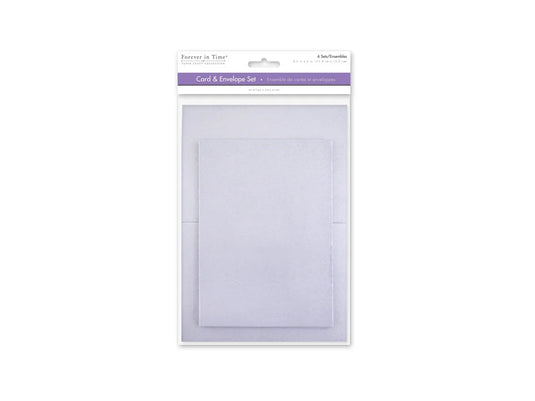 Cardmaking: 4.5"x6" Cards + Envelopes 6sets A6 H) Silver