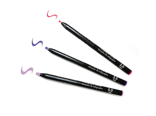 Paper Craft Essential: Calligraphy Marker Set 3pc 2.0/3.5/5.0mm G) Sherbert