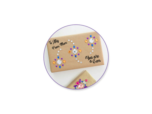 Paper Craft Emb: Gemstones Asst Shapes/Colors/Sizes 30g