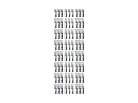 Paper Craft Sticker: 6.8cmx16.8cm Bling Bar Gems A) Crystal