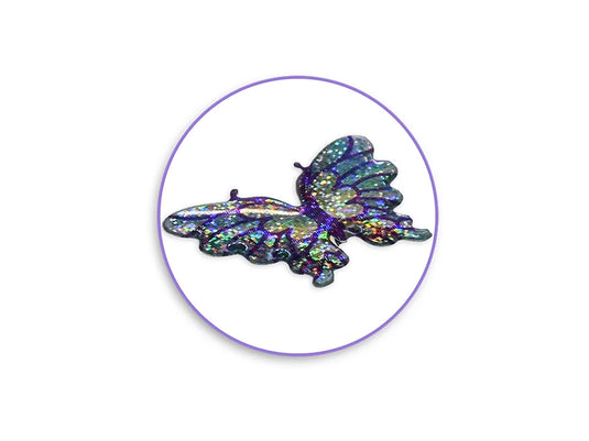 Paper Craft Sticker: 3D Epoxy Mini Elements 9x17.5cm M) Florals & Butterflies 2
